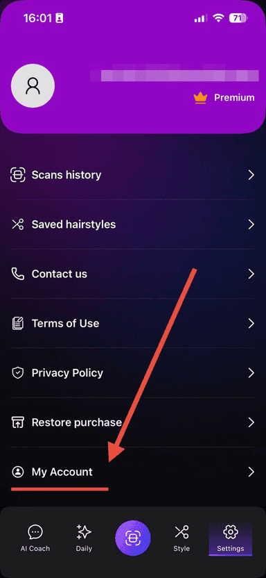 Account settings illustration