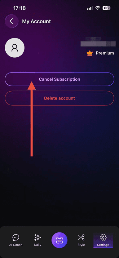 Cancel subscription illustration